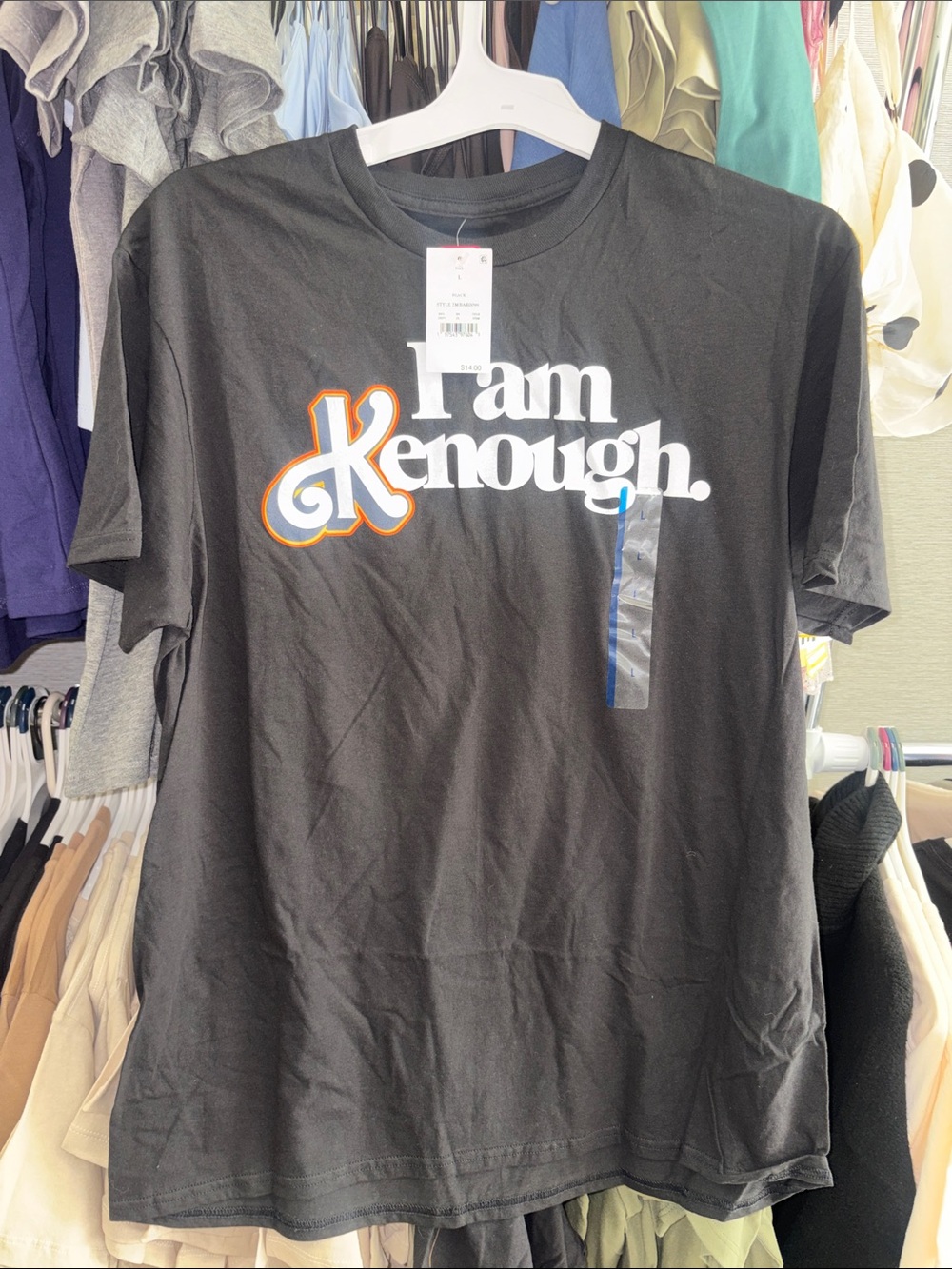 5/$10 I am Kenough Graphic Tee - Black